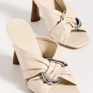 Vince Qiqi  twist ring slide sandals